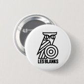 Badge Rond 5 Cm Boutons blancs (Devant & derrière)