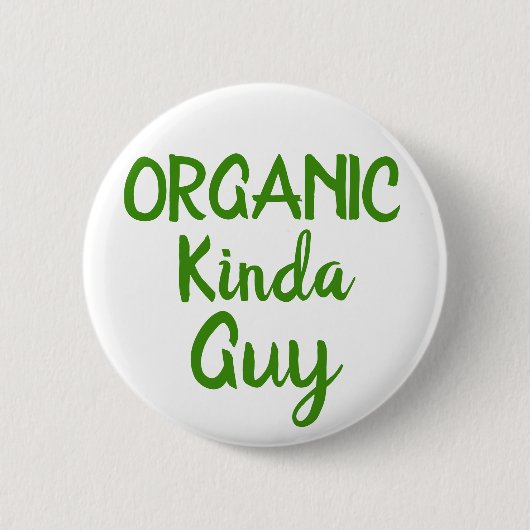 Badge Rond 5 Cm Boutons blancs ronds de Kinda Guy Bio (Devant)