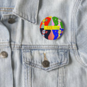 Badge Rond 5 Cm Boutons Carrrlita27 colorés ! (En situation)