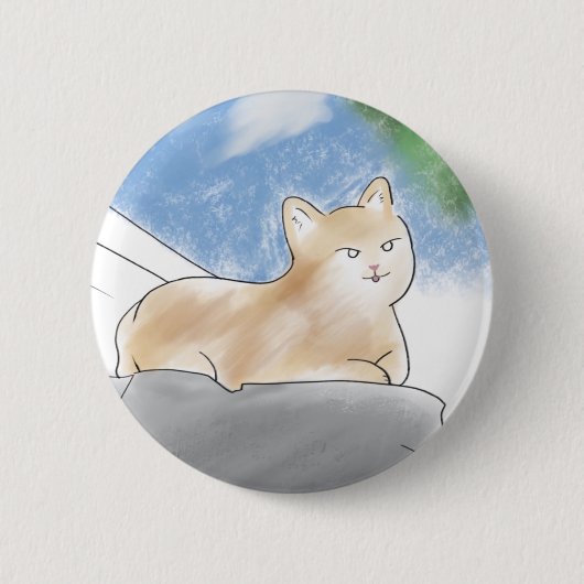 Badge Rond 5 Cm boutons chat (Devant)
