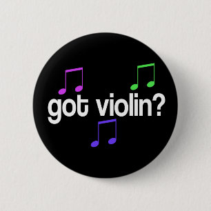 Badge Rond 5 Cm Boutons colorés de joueur de violon