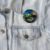 Badge Rond 5 Cm Boutons Corail Reef (En situation)