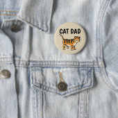 BADGE ROND 5 CM BOUTONS DAD CAT (En situation)