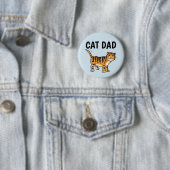 BADGE ROND 5 CM BOUTONS DAD CAT (En situation)