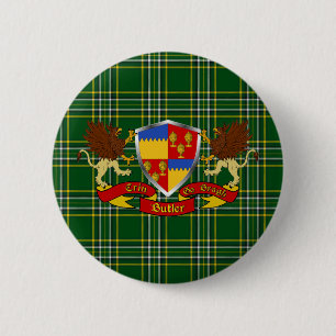 Badge Rond 5 Cm Boutons d'armoiries irlandaises de Butler
