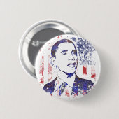 Badge Rond 5 Cm Boutons de Barack Obama (Devant & derrière)