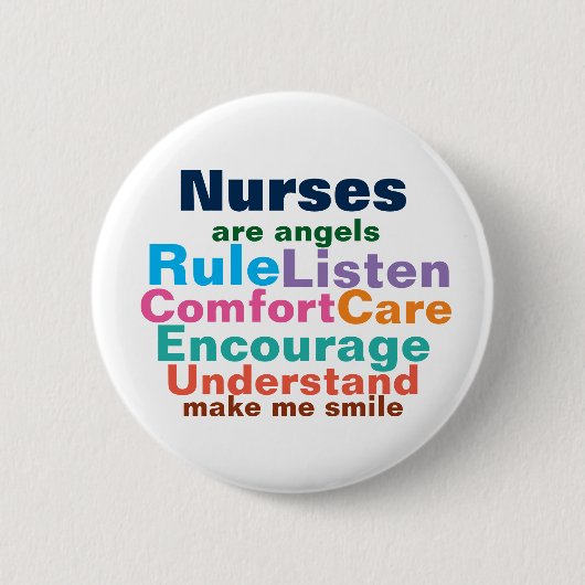 Badge Rond 5 Cm Boutons de cadeau d'infirmière (Devant)