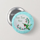 Badge Rond 5 Cm Boutons de colibri (Devant & derrière)