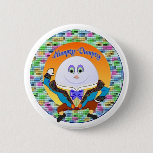 Badge Rond 5 Cm Boutons de comptine (Devant)