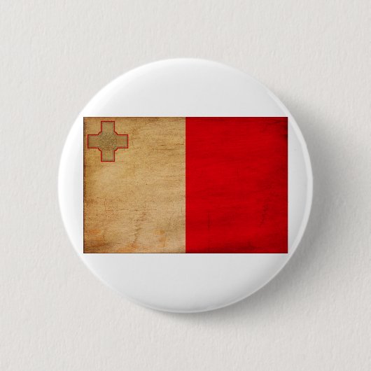Badge Rond 5 Cm Boutons de drapeau de Malte (Devant)