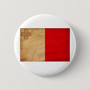Badge Rond 5 Cm Boutons de drapeau de Malte