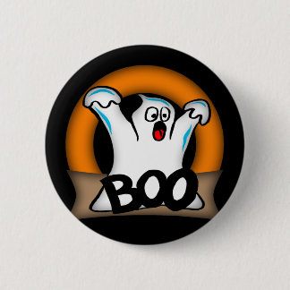 Badge Rond 5 Cm Boutons de fantôme de Halloween
