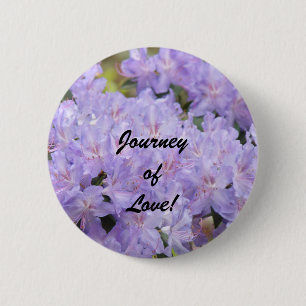 Badge Rond 5 Cm Boutons de faveur de mariage Voyage d'amour lavand