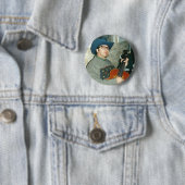 Badge Rond 5 Cm Boutons de ficelle de Mettler un (En situation)