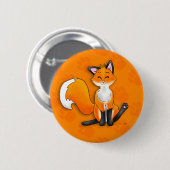Badge Rond 5 Cm Boutons de Fox (Devant & derrière)