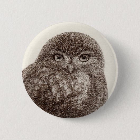 Badge Rond 5 Cm Boutons de hibou de bébé (Devant)