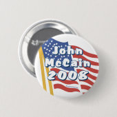 Badge Rond 5 Cm Boutons de John McCain (Devant & derrière)