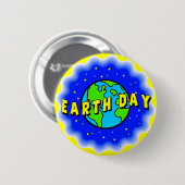 Badge Rond 5 Cm Boutons de jour de la terre (Devant & derrière)