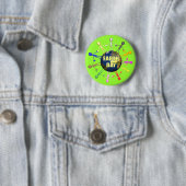 Badge Rond 5 Cm Boutons de jour de la terre (En situation)