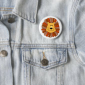 Badge Rond 5 Cm Boutons de Lion (En situation)