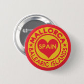 Badge Rond 5 Cm Boutons de MAJORQUE Espagne (Devant & derrière)