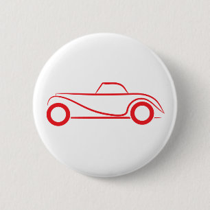 Badge Rond 5 Cm Boutons de marche arrière - Véhicule Vintage