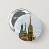 Badge Rond 5 Cm Boutons de Nuremberg (Devant & derrière)