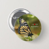 Badge Rond 5 Cm Boutons de papillon à porter (Devant & derrière)