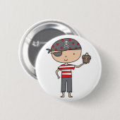 Badge Rond 5 Cm Boutons de pirate (Devant & derrière)