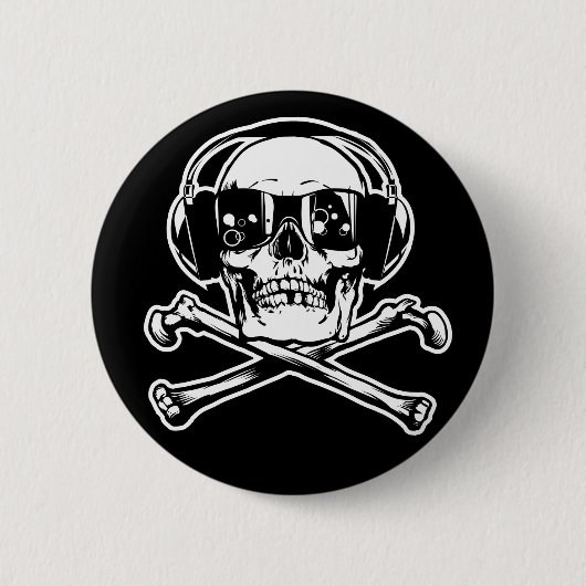 Badge Rond 5 Cm Boutons de pirate de Digitals (Devant)