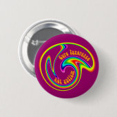 Badge Rond 5 Cm Boutons de remous d'ignorance de traitement (Devant & derrière)