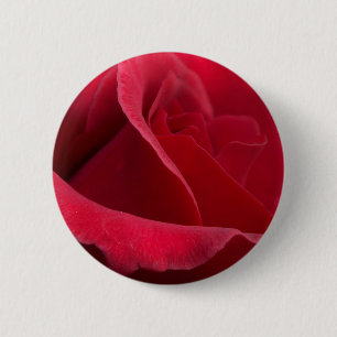 Badge Rond 5 Cm Boutons de rose rouge