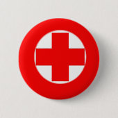 BADGE ROND 5 CM BOUTONS DE SAC - PREMIERS SECOURS (Devant)