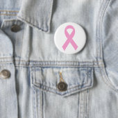 Badge Rond 5 Cm Boutons de sensibilisation au cancer du sein à rub (En situation)