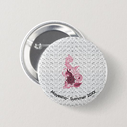 Badge Rond 5 Cm Boutons de strass | Réagir et modifier les concept (Devant & derrière)
