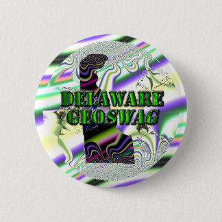 Badge Rond 5 Cm Boutons de trésor de cadeaux du Delaware Geoswag