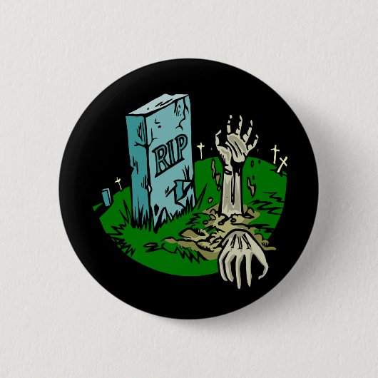 Badge Rond 5 Cm Boutons de zombi (Devant)