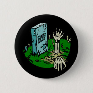 Badge Rond 5 Cm Boutons de zombi
