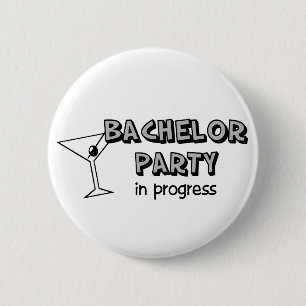 Badge Rond 5 Cm Boutons d'enterrement de vie de jeune garçon