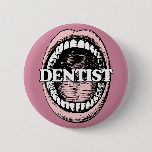 Badge Rond 5 Cm Boutons dentistes (Devant)