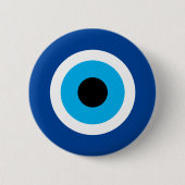 Badge Rond 5 Cm Boutons d'épingle bleu Mati Evil (Devant)
