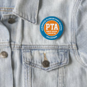 Badge Rond 5 Cm Boutons d'épingle de l'Association Parent PTA (En situation)