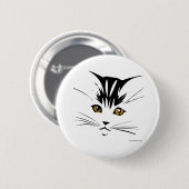 Badge Rond 5 Cm Boutons Design Art Chat (Devant & derrière)