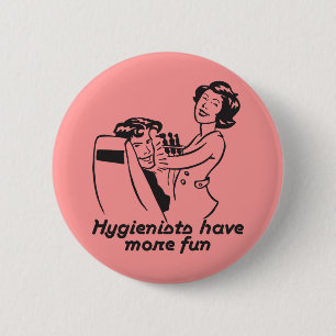 Badge Rond 5 Cm Boutons d'hygiène dentaire amusants
