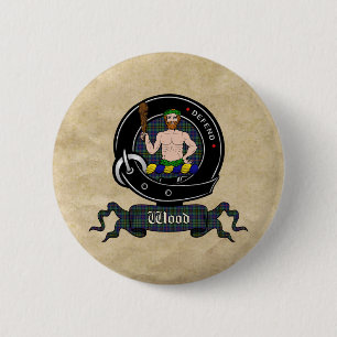 Badge Rond 5 Cm Boutons d'insigne de clan de bois