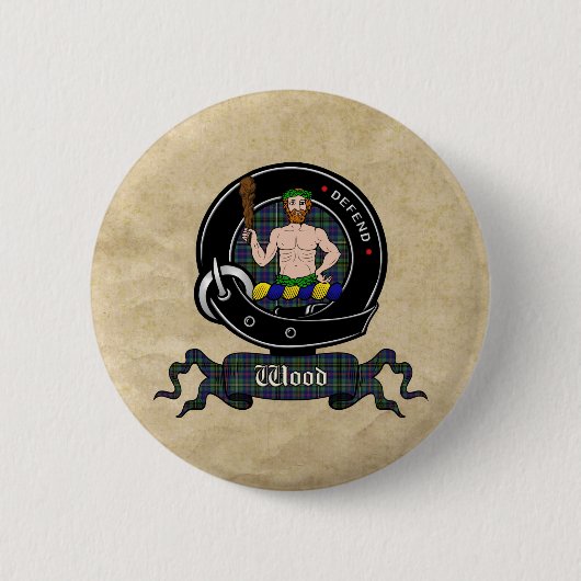 Badge Rond 5 Cm Boutons d'insigne de clan de bois (Devant)