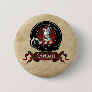 Badge Rond 5 Cm Boutons d'insigne de clan Stewart