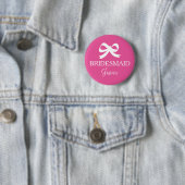 Badge Rond 5 Cm Boutons d'insigne de femme de ménage rose pour la (En situation)