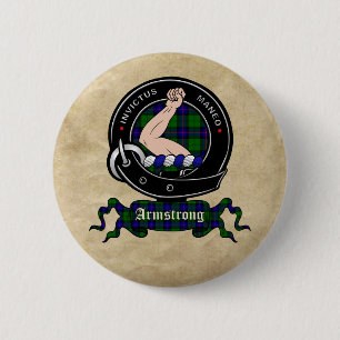 Badge Rond 5 Cm Boutons d'insigne du clan Armstrong
