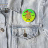 Badge Rond 5 Cm Boutons DMR - Chouette dans le sens du feu et plus (En situation)